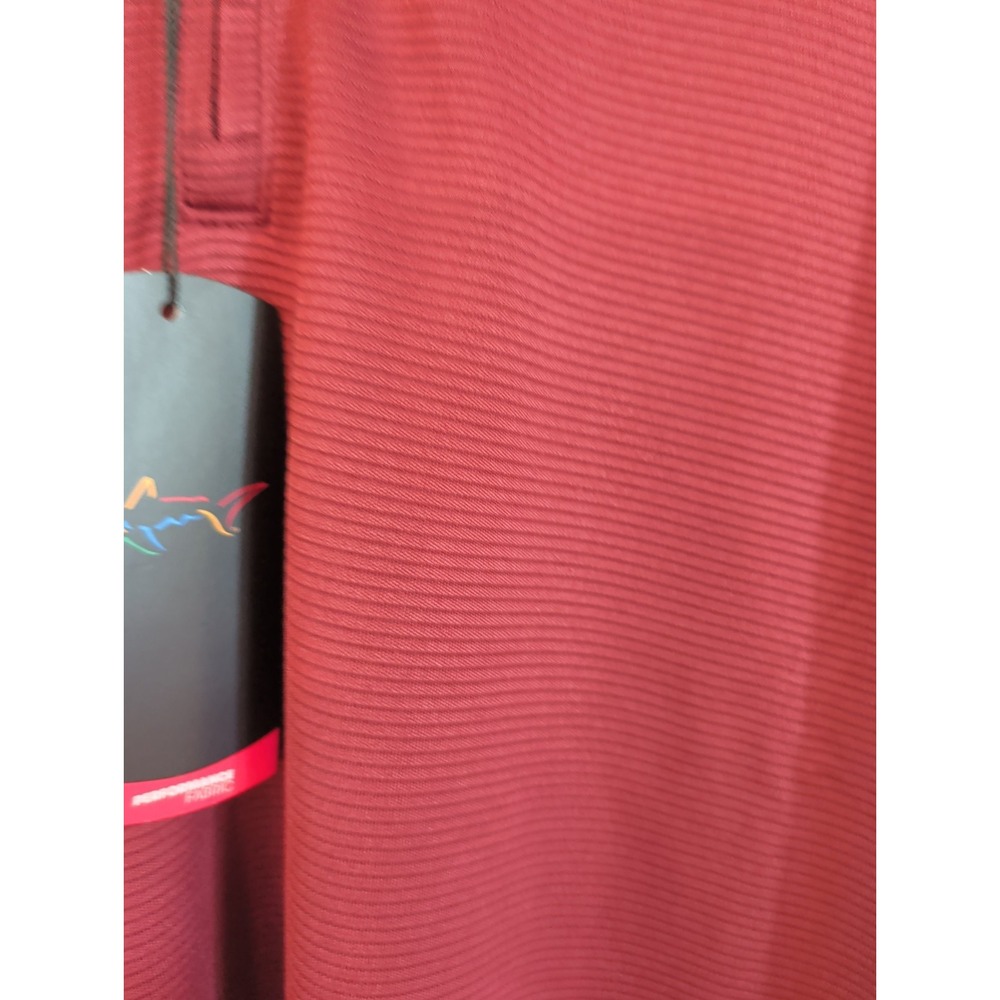 Greg Norman Mens Maroon Freedom Performance 1/4 Zip Golf Pullover Sweater L NEW - Picture 5 of 8